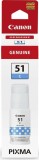 Cerneala refill originala Canon GI-51C GI51C 4546C001 Cyan 7.7K