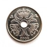 Moneda rara DANEMARCA 5 kroner 2002 km # 869, Europa, Cupru-Nichel