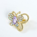 Brosa martisor fluture auriu