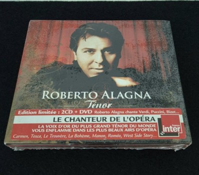 Roberto Alagna Dublu Cd + DVD Video Sigilat Le chanteur de L&amp;#039;opera Editie limitata foto