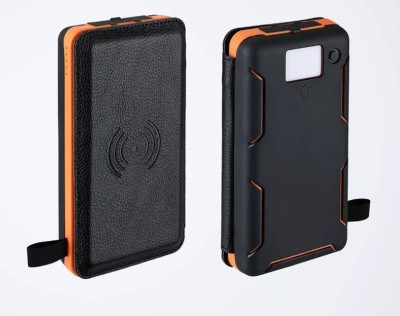 Baterie solara externa-Acumulator extern solar-Wireless 20000 mAh foto