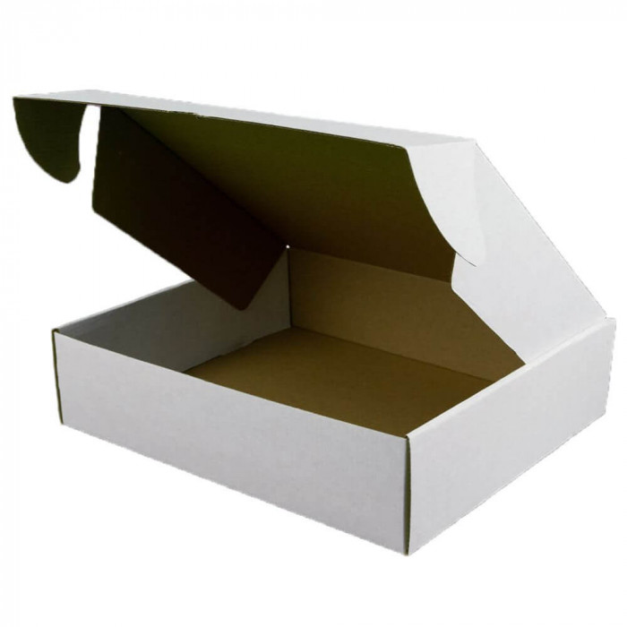 Set 100 Cutii cu Autoformare, 90x93x55 mm, Carton Alb/Natur