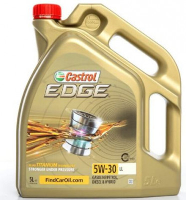 ULEI MOTOR FULL SINTETIC CASTROL EDGE TITANIUM FST ACEA C3 (BENZINA, HYBRID SI DIESEL) 5W30 LL 5L foto