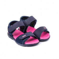 Sandale Fete Bibi Basic Mini Naval/Disco Cu Velcro 30 EU foto