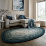 Cumpara ieftin Covor oval Puddle Ombre Wool Albastru 200x290 cm, Flair Rugs