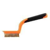 Perie de sarma din alama 5x11 cu maner ergonomic antiderapant