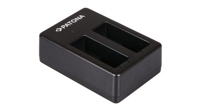 GoPro Hero 5 &amp;icirc;ncărcător rapid dublu AABAT-00 AHDBT-5 cu cablu Micro-USB () - Patona foto