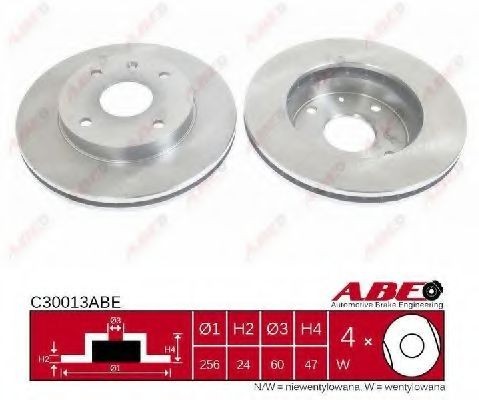 Disc frana DAEWOO NUBIRA Break (KLAJ) (1997 - 2016) ABE C30013ABE
