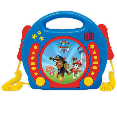 CD player LEXIBOOK RCDK100PA Paw Patrol, Mufă pentru căști și m&amp;acirc;ner de transport, LED, Karaoke, Programare, Multicolor foto