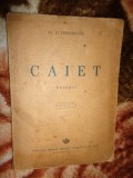 Caiet / versuri - Al.O.Teodoreanu / carte veche , editia II ,an 1943 ( Nu trimit prin curierat )