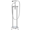 Robinet de cadă independent argintiu oțel 99,5 cm inoxidabil