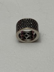 INEL AUR alb 18K + 192 Diamante Negre = 4CT - Lat - Tip Verigheta - 16.4g. !