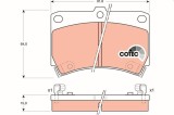 Set placute frana disc Kia Avella; Mazda 121 II, 323 C IV, 323 C V, 323 F IV, 323 F V, 323 P V, 323 S IV, 323 S V, Demio, Mx-3 Motor 1.3, 1.3,