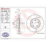 Set disc frana Ford Transit Box (Fa) 04.06-12.14, Transit Bus(Fd Fb Fs Fz Fc) 04.06-, Transit (Fm Fn Ff) 04.06-12.14, Transit Tourneo Bus 07.06-08.14, BREMBO