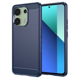 Husa Xiaomi Redmi Note 13 4G Techsuit Carbon Silicone, albastru