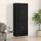 vidaXL Bufet 2 pcs Stejar negru 69.5 x 34 x 180 cm Lemn compozit