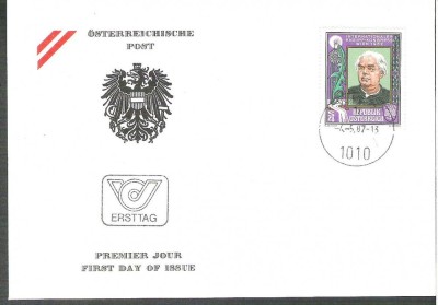 Austria &amp;Ouml;sterreich 1982 Kneipp Kongress FDC K.219 foto