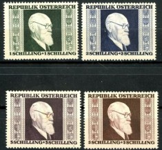 Austria 1946 - Karl Renner, serie neuzata