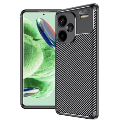 Husa pentru Xiaomi Redmi Note 13 Pro+ 5G - Techsuit CarbonFiber - Black foto