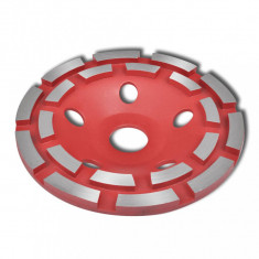 Disc diamantat dublu tip ceasca pentru slefuire beton 180 mm foto