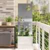 VidaXL Ecran de intimitate pentru grădină Argintiu 50 x 140 cm 876473