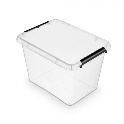 Container Plastic Cu Capac, Transparent, Orplast Simple Box - Capacitate 19l foto
