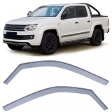 Deflector de vant, deflector de ploaie, protectie &icirc;mpotriva vantului, negru fum pentru VW Amarok 2H din 09 Performance AutoTuning