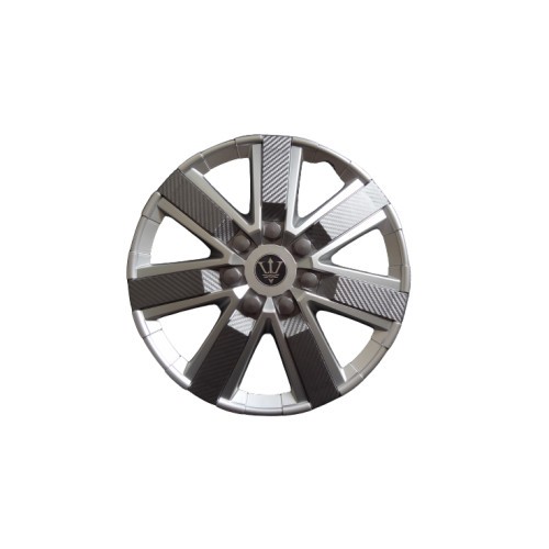 Set 4 capace roti model EVO argintiu+gri antracit 15&quot; Cod: WG1-3GR-15 Automotive TrustedCars