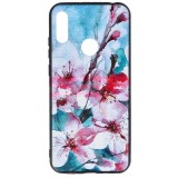 Husă Huawei Y6 2019, TPU+PC, UV Print 3D, Model Floral, Protecție Telefon