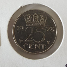 6053 Olanda 25 centi 1975 foto