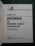 MARIAN POPA - DICTIONAR DE LITERATURA ROMANA CONTEMPORANA (editie cartonata)