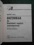 MARIAN POPA - DICTIONAR DE LITERATURA ROMANA CONTEMPORANA (editie cartonata)