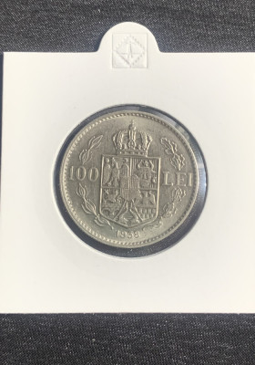 Moneda 100 lei 1938 foto