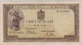 4491 Bancnota 500 lei 1941 2 IV aprilie filigran vertical XF