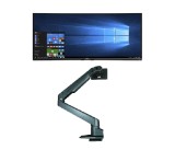 Monitor Curbat Dell LED IPS 34&quot;, WQHD, HDMI, Display Port, Negru/Argintiu, U3417W cu/fara stand de birou - + Suport de Birou pentru Monitor