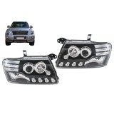 Faruri Angel Eyes Mitsubishi Pajero V60 (2000-2006) Negre