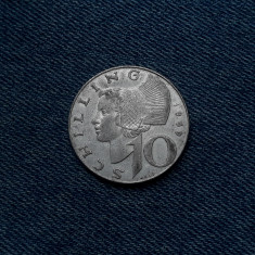 1m - 10 Schilling 1969 Austria / argint / cel mai mic tiraj la acest tip foto