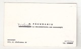 Bnk div Carte de vizita cu felicitare olografa - Dimitrie Pacurariu