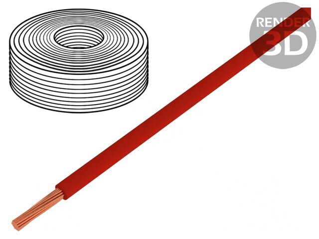 Cablu Electric H07Z-K 10mm2 Roșu 450V/750V