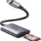 CARD READER extern Ugreen, &quot;CM401&quot; interfata USB Type-C 3.1, citeste/scrie: SD, microSD viteza pana la 480Mbps, suporta carduri maxim 2 TB, metalic, g