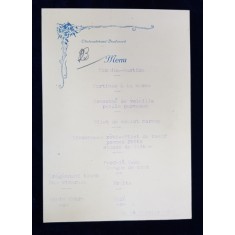 RESTAURANT CHATEAUBRIAND BOULEVARD , MENIU , 19 IANUARIE , 1930