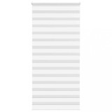 vidaXL Jaluzea tip zebra alb lățime țesătură 100,9 cm poliester