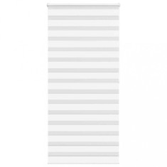 vidaXL Jaluzea tip zebra alb lățime țesătură 100,9 cm poliester
