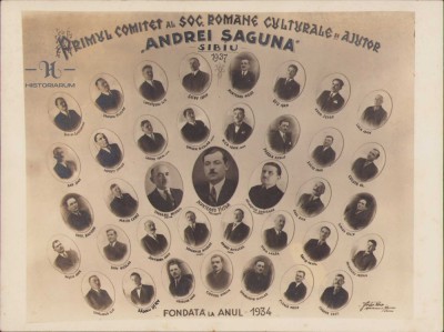 HST 112S Poza Primul comitet al Soc Romane Culturale Andrei Saguna Sibiu 1937 foto