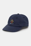 Bally șapcă de baseball din bumbac culoarea albastru marin, cu imprimeu, MHA028