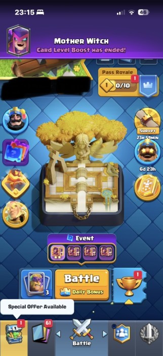 Cont de Clash Royale la reducere%
