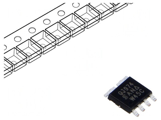 Tranzistor N-MOSFET 100V 17A 16W PowerPAK SO8 x2