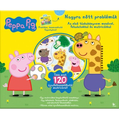 Peppa malac: Nagyra nőtt probl&amp;eacute;m&amp;aacute;k - T&amp;aacute;skak&amp;ouml;nyv - Az első t&amp;aacute;skak&amp;ouml;nyvem mes&amp;eacute;vel, feladatokkal &amp;eacute;s matric&amp;aacute;kkal foto