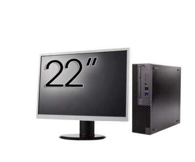 Pachet Calculator Second Hand DELL OptiPlex 3070 SFF, Intel Core i3-9100 3.60 - 4.20GHz, 8GB DDR4, 256GB SSD + Monitor 22&amp;amp;quot; NewTechnology Media foto