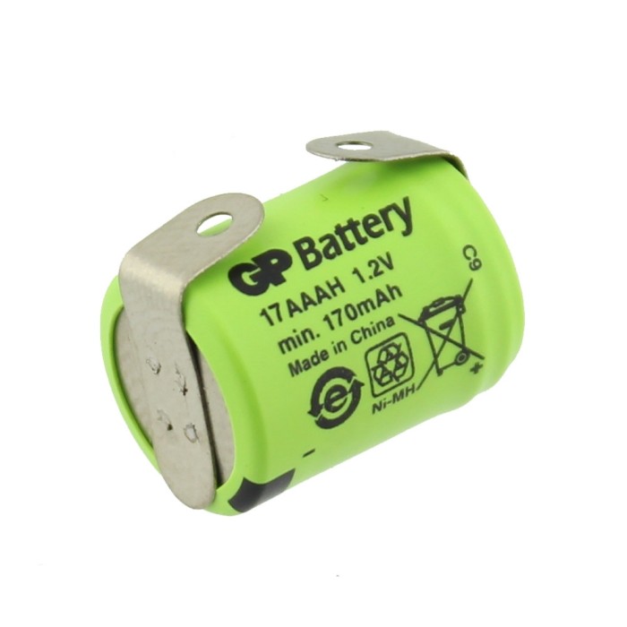 Acumulator 1/3R03, 1.2V, 170mAh, Ni-MH, GP, 17AAAH, T113238